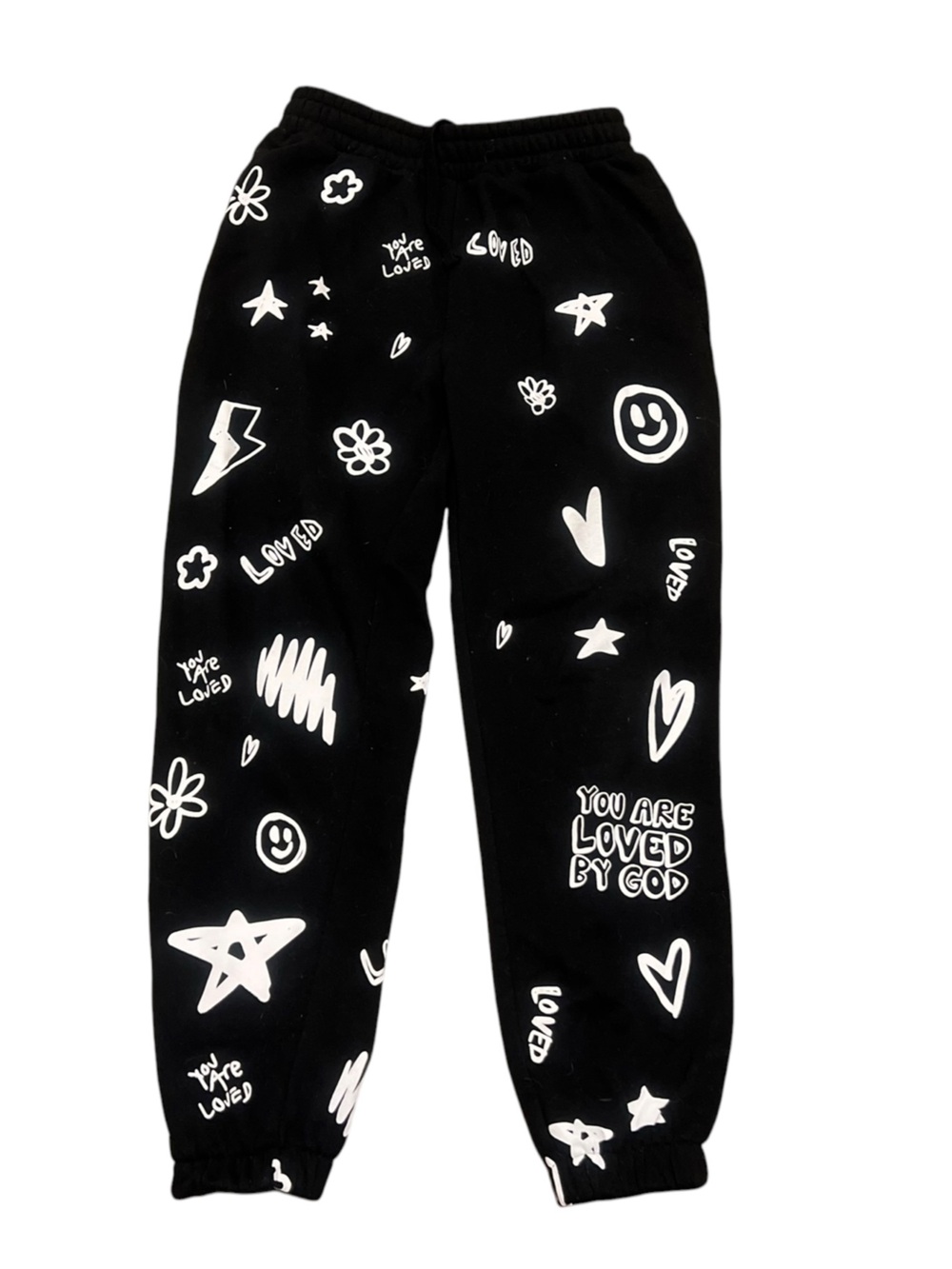 Elevated Faith You Are Loved By God Graphic Sweatpants Black M